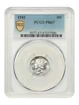 1942 10C PCGS PR67 - £338.61 GBP