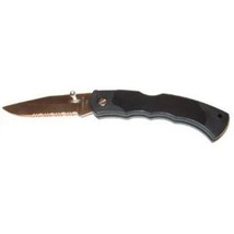 Folding Locking POCKET KNIFE Serrated 3&quot; Stainless Steel Blade Ozark Trail PM804 - £10.67 GBP