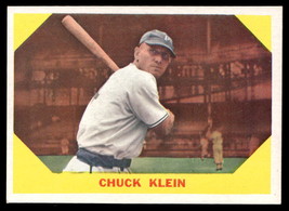 1960 Fleer Baseball Greats #30 Chuck Klein VG-EX-B108R12 - $29.70