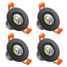 2Inch Led Dimmable Downlight, 3W Cob Recessed Ceiling Light, Warm White 3000K-35 - £39.53 GBP