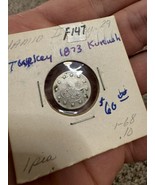 Kurush 1873 Ottoman Empire Silver Coin Turkey - $98.99