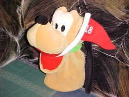 10&quot; Disney Pluto Golf Head Cover Plush Holding 18 Flag Stick Inside Mouth Rare - £58.66 GBP