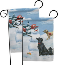 Snow Pals Garden Flags Pack Dog 13 X18.5 Double-Sided House Banner - £23.07 GBP