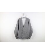 Vtg 70s Streetwear Mens L Blank Triblend Cardigan Sweatshirt Heather Gra... - $1,825.34 MXN