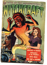 Witchcraft #1 1952- Classic- pre-code horror cover- Avon comics HEADLIGH... - $458.33