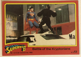 Superman II 2 Trading Card #63 Christopher Reeve - £1.54 GBP