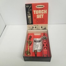 Vintage Turner Lucky 8 Propane Torch Set, 3 Tips, Nice Shape w/ Box &amp; Ma... - $29.65