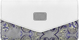 Womens Wallets RFID Blocking Trifold Wallet for Women Long PU Leath (Grey/White) - £11.62 GBP