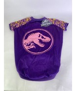 NEW Jurassic World Park Logo Purple Camo Dog Puppy T-Shirt Tee Shirt Siz... - $15.84