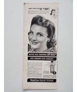 Vaseline Hair Tonic Woman&#39;s Head Summer Care Dos Don&#39;ts 1941 Vintage Pri... - $9.89