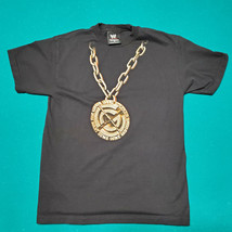 Vintage John Cena WWE Chain Gang Soldier Mens Black Graphic T Shirt ~ Me... - £59.94 GBP