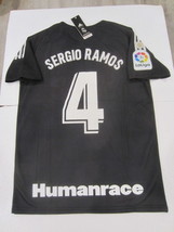 Sergio Ramos #4 Real Madrid Pharrell Williams Humanrace Soccer Jersey 20... - £79.93 GBP