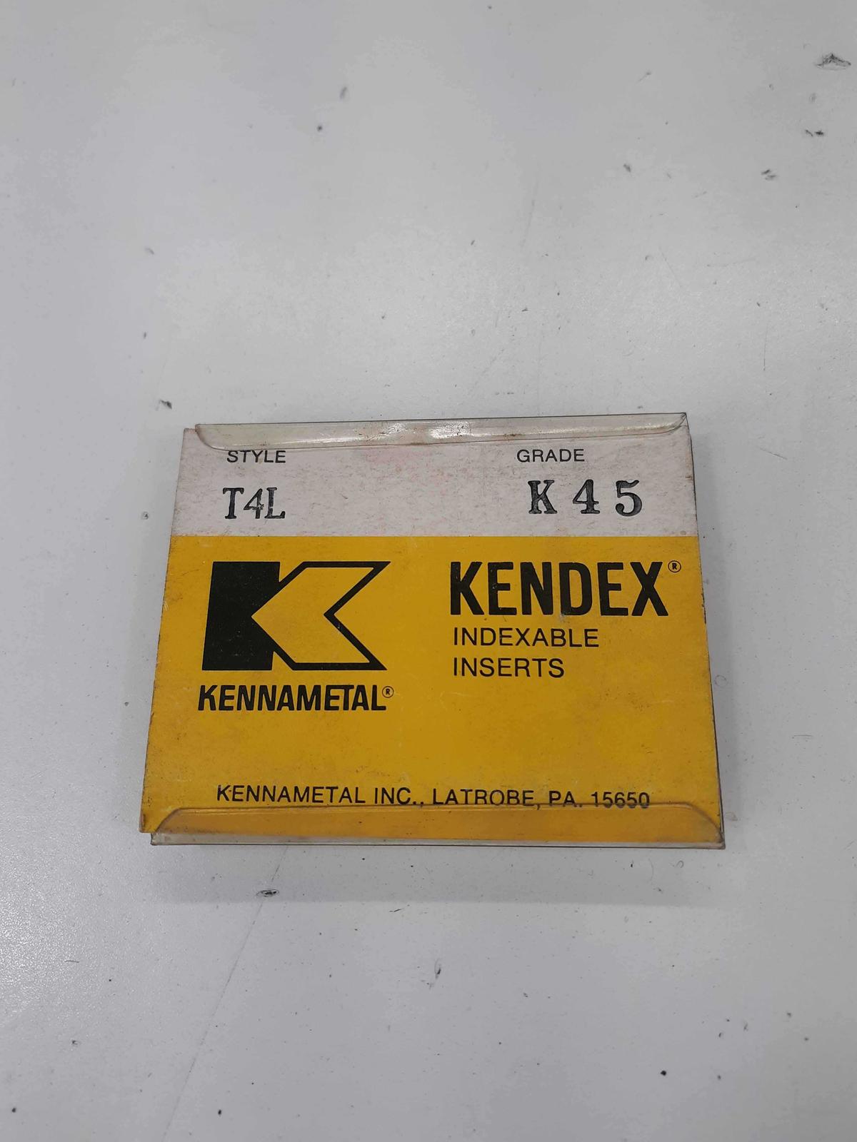 Kennametal T4L K45 Indexable Inserts  - $32.00
