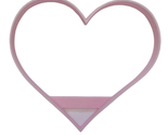6x Heart Shape Fondant Cutter Cupcake Topper 1.75 IN USA FD5123 - £5.62 GBP