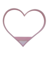 6x Heart Shape Fondant Cutter Cupcake Topper 1.75 IN USA FD5123 - £5.63 GBP