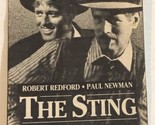 The Sting Tv Guide Print Ad Robert Redford Paul Newman TPA14 - $5.93