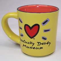 Yellow Kentucky Derby Coffee Mug Art By Lake-A-Tuke Hearts &amp; Scenic Mug Tea Cup - $11.65