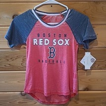 MLB Genuine Merchandise - Girls Boston Red Sox Burn Out T-Shirt - Small ... - £8.55 GBP