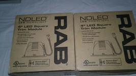 Lot Of 2 Rab Lighting Ndled 4&quot; Led Down Lights NDLED4SD-50Y-W-W White CONE/RING - £160.84 GBP