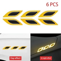 6pcs Car Stickers Car Reflective Strips   Car Stickers Truck Car Motors Anti-Scr - £36.32 GBP
