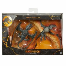 NEW SEALED 2021 Jurassic World Dimorphodon Amber Collection Figure 2-Pack - £38.82 GBP