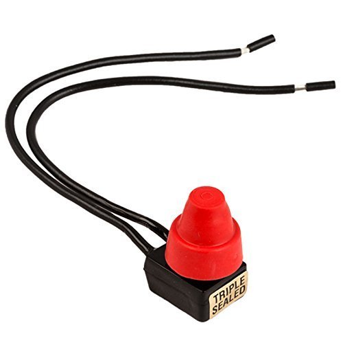 K4 Red Mini Push Button ON/Push-OFF Triple Sealed Switch 12V 10Amp 13-132-R - £21.19 GBP