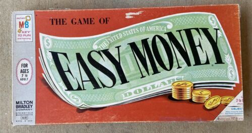 Board Game Milton Bradley Vintage The Game of Easy Money Complete Torn  box - £13.77 GBP