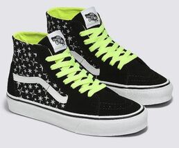 Vans Sk8 Hi Womens Black Star Taper Athletic Shoes!!(6) - $43.56