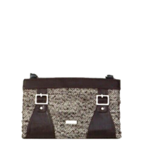 Miche Classic Shell Only Roxanne Brown &amp; White Tweed With Buckles - $19.99