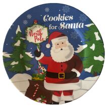 Royal Norfolk "Cookies For Santa" Small CHIPPED Plate 8"—NEW—SHIPS IN 24... - $17.70