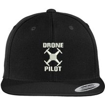 Trendy Apparel Shop Drone Operator Pilot Embroidered Flat Bill Snapback Baseball - £19.80 GBP