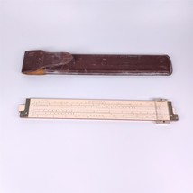 Vintage Frederick Post 1462 Slide Rule Leather Case Cursor Ursinus Colle... - £23.20 GBP