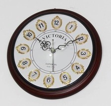 Home Decor Victorian Vintage Handmade Wooden Frame Wall Clock Brass Desi... - £45.20 GBP+