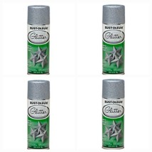 Rust-Oleum 267734 Silver Specialty Glitter Spray, 10.25oz, Pack of 4 - £41.15 GBP