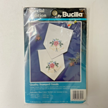 Bucilla Embroider Napkins NEW Kit Petite Bouquet Paint Special Edition S... - $9.69