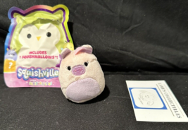Squishmallows 2" Squishville Lola the Unicorn pink purple mini plush stuffed toy - £11.58 GBP