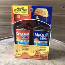 Vicks DayQuil &amp; NyQuil Kids&#39; Cold and Cough + Mucus Relief Real Honey Exp 11/24 - £10.97 GBP
