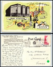 Massachusetts Postcard - Boston, Hotel Statler S27 - £3.10 GBP