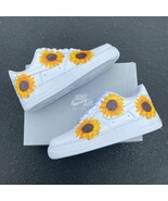 Custom Nike Air Force 1 Sunflower - Men&#39;s And Women&#39;s Shoes - $259.00