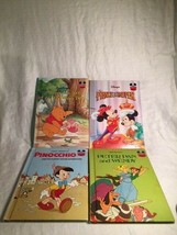 Disney&#39;s Wonderful World of Reading Books Pinocchio Peter Pan Pooh Mickey Mouse - £3.05 GBP