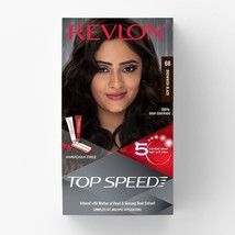 REVLON Top Speed Hair Color Women, Ammonia Free, (68 Brownish Black) - £24.89 GBP