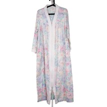 Herbcraft II VTG Robe Womens S Floral Full Zip Long Sleeve USA Thin Cott... - £20.46 GBP