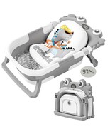 Collapsible Baby Bathtub For Newborns With Thermometer And Soft Floating... - €55,40 EUR