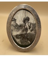 Vintage Carr Craft Sterling Silver Oval Picture Frame, 5 5/8 X 4 1/4” - $1,564.64 MXN