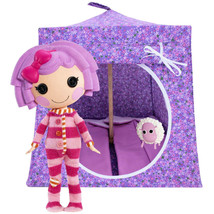 Lavender Toy Tent, 2 Sleeping Bags, Small Flower Print for Dolls, Stuffed Animal - $24.95