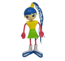 Mcdonald&#39;s 2003 Betty Spaghetty Girl Happy Meal Toy Heidi Doll Figure Blue Hair - £11.19 GBP