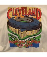 CLEVELAND OHIO MUNICIPAL STADIUM COMMEMORATIVE T-SHIRT 1931-1996 INDIANS... - £76.22 GBP