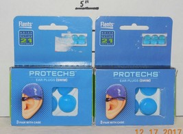 Flents Protechs Swimming Ear Plugs Lot of 2 sets (6 Pairs) - £11.45 GBP