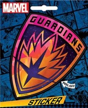 Guardians of the Galaxy Shield Logo Peel Off Sticker Decal NEW SEALED - £3.15 GBP