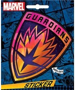 Guardians of the Galaxy Shield Logo Peel Off Sticker Decal NEW SEALED - $75.95 MXN